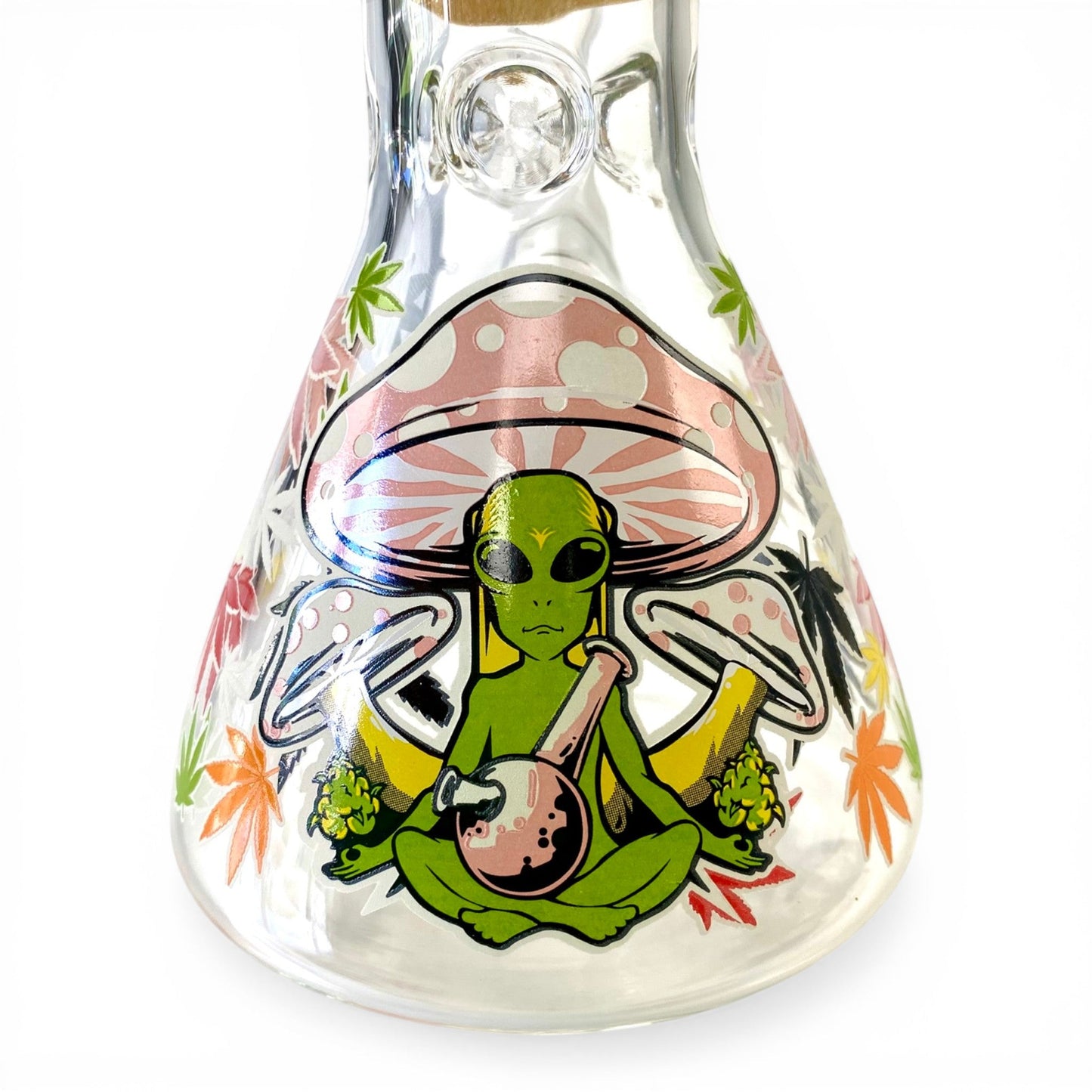Glow in Dark Alien Beaker Bong 20cm - The Bong Baron