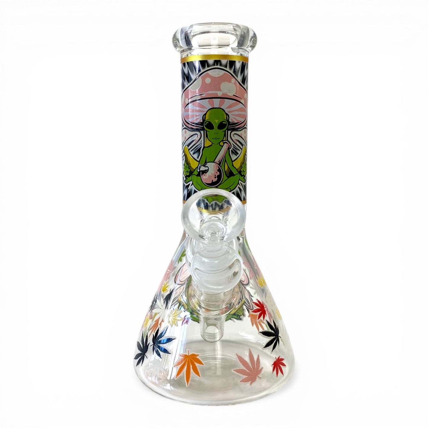 Glow in Dark Alien Beaker Bong 20cm - The Bong Baron