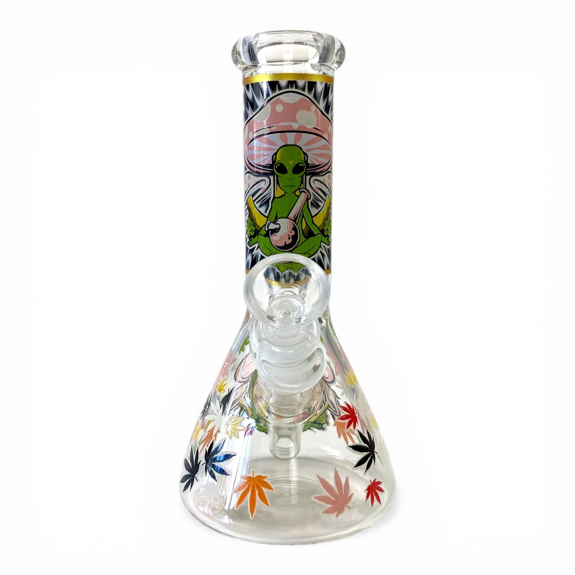 Glow in Dark Alien Beaker Bong 20cm - The Bong Baron
