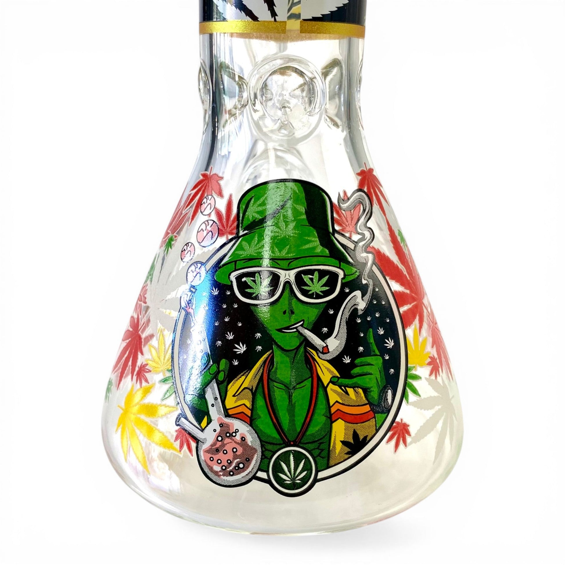 Glow in Dark Alien Beaker Bong 20cm - The Bong Baron