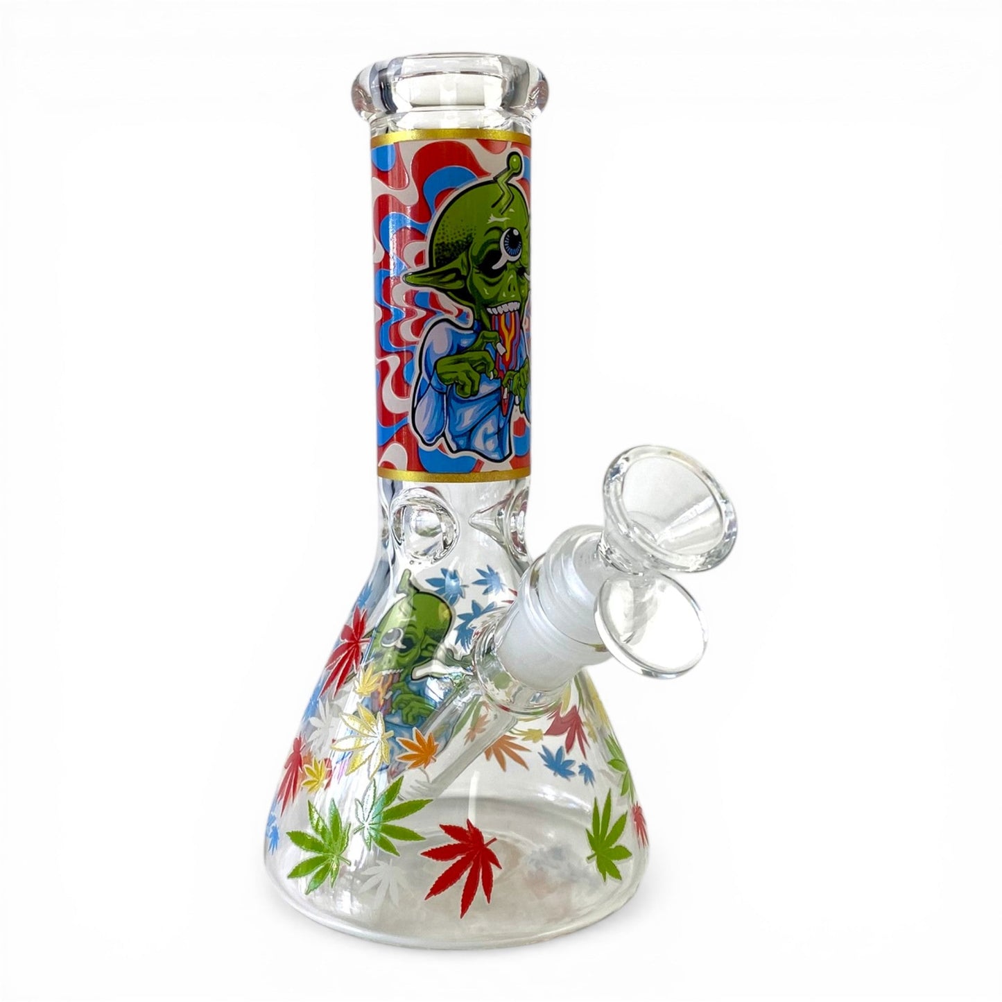 Glow in Dark Alien Beaker Bong 20cm - The Bong Baron