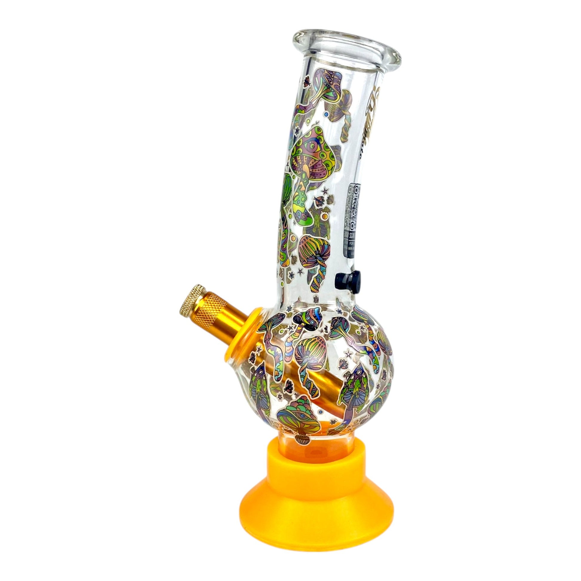 Glow In Dark Mushroom Bubble Bong 20cm - The Bong Baron