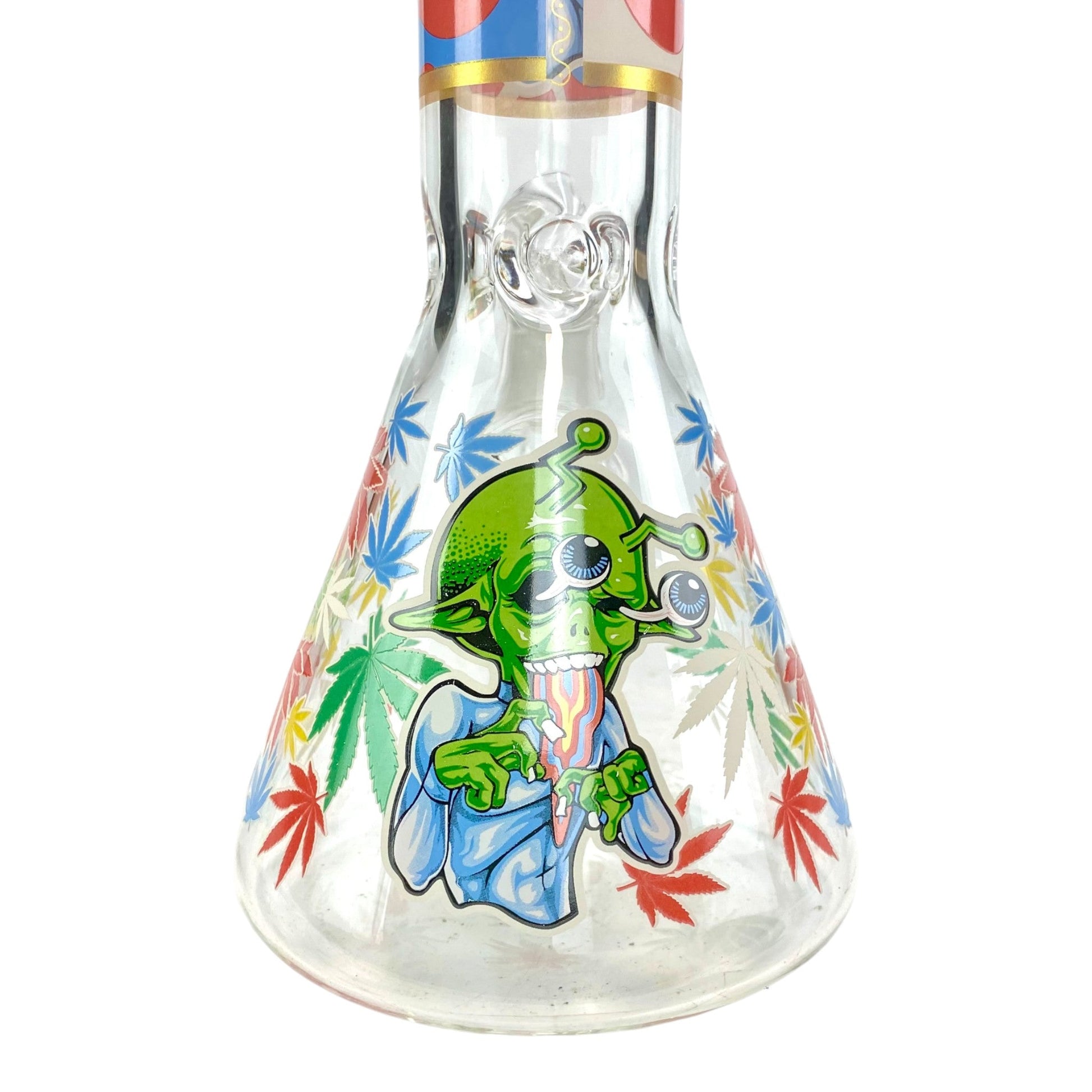 Glow in the Dark Alien Beaker Bong 35cm - The Bong Baron