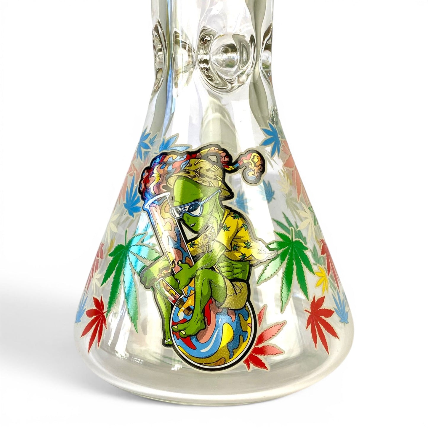 Glow in the Dark Alien Bong Ryder 7mm Beaker 35cm - The Bong Baron