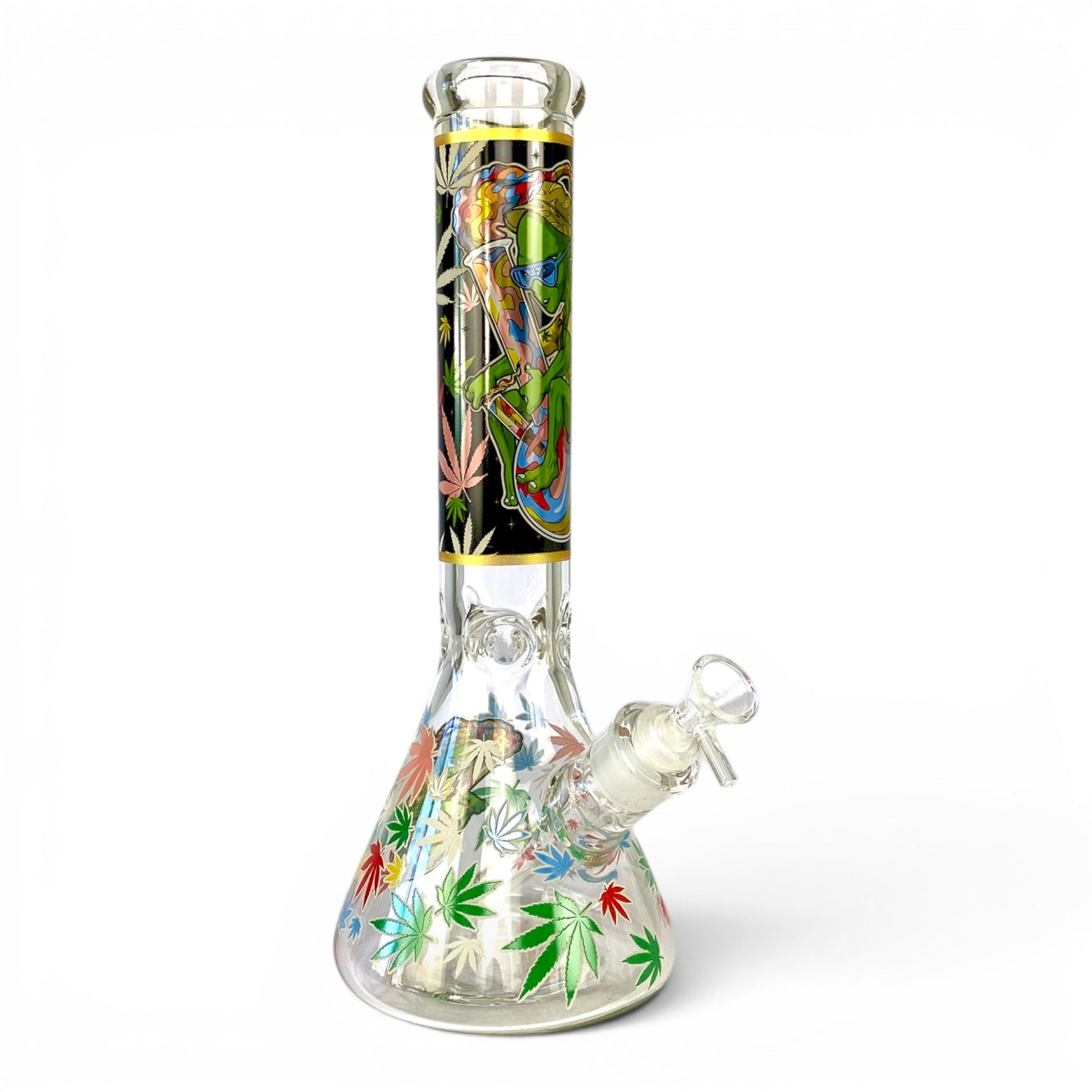 Glow in the Dark Alien Bong Ryder 7mm Beaker 35cm - The Bong Baron