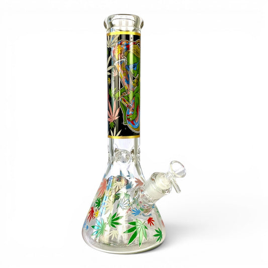 Glow in the Dark Alien Bong Ryder 7mm Beaker 35cm - The Bong Baron