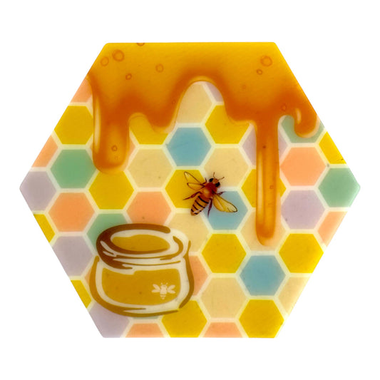 Glow in the Dark Honeycomb Bong and Dab Mat 14cm - The Bong Baron