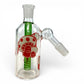 Glow in the Dark Red Mushroom Ash Catcher 14mm 45° - The Bong Baron