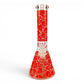 Glow in the Dark Skull Beaker Bong 25cm Orange - The Bong Baron