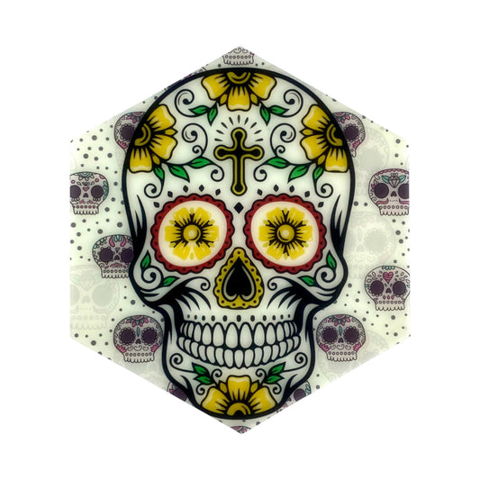 Glow in the Dark Skull Bong and Dab Mat 14cm - The Bong Baron