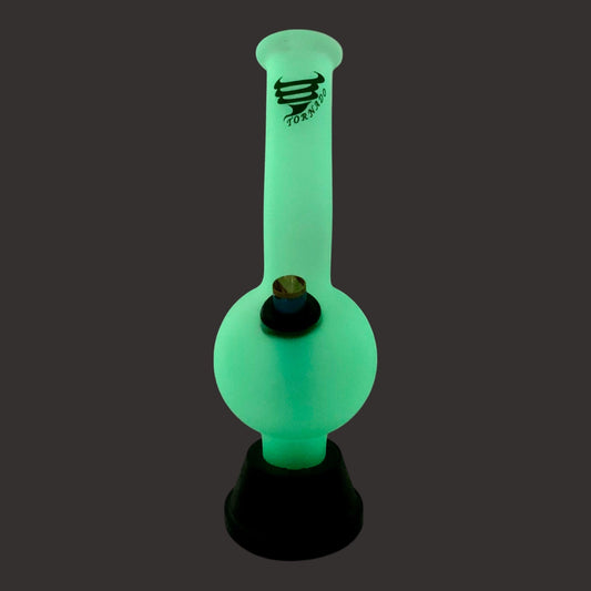 Glow in the Dark Tornado Bubble Bong 25cm - The Bong Baron