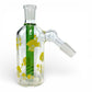Glow in the Dark Yellow Mushroom Ash Catcher 14mm 45 Degree - The Bong Baron