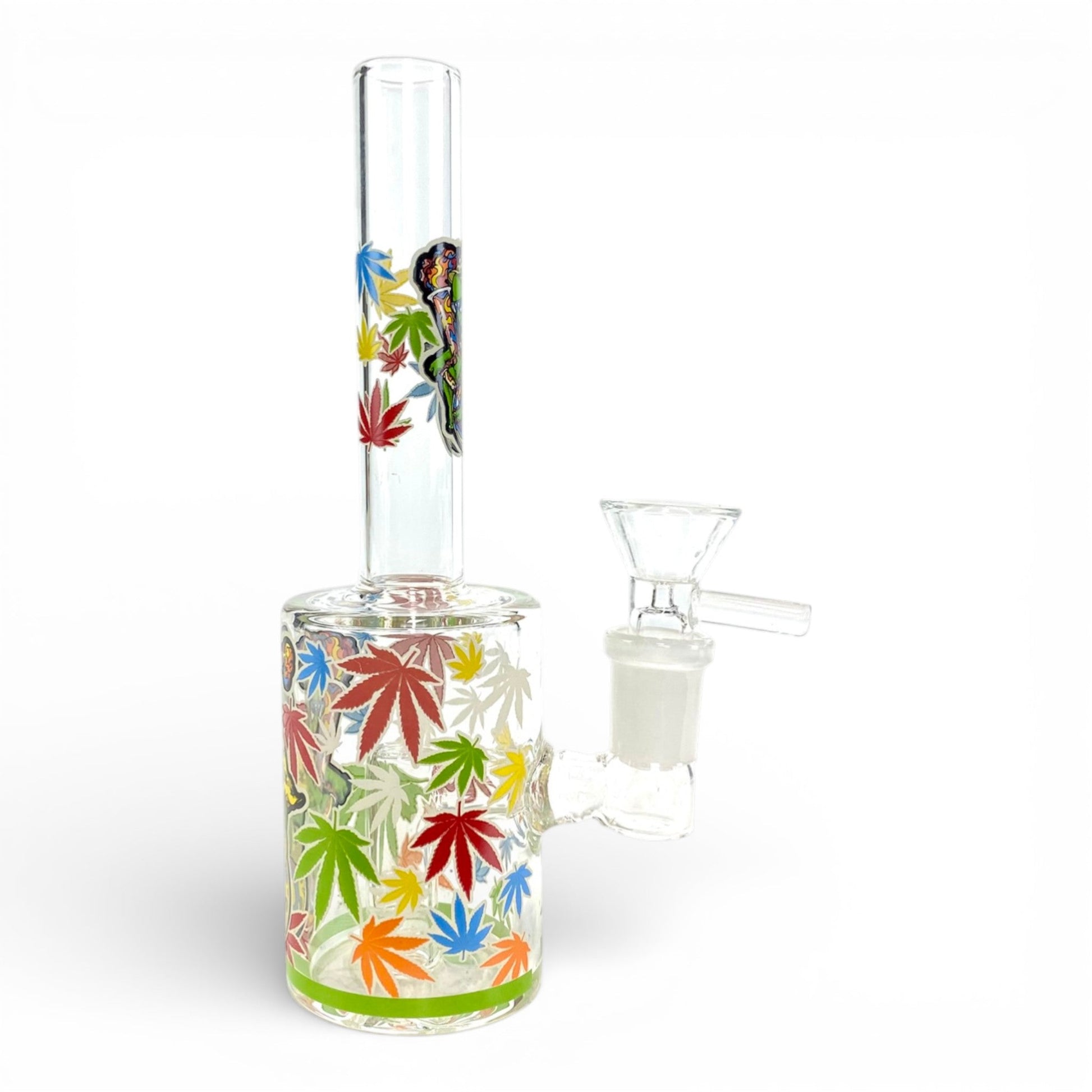 Green Alien Glow in Dark Mini Barrel Bong 17cm - The Bong Baron