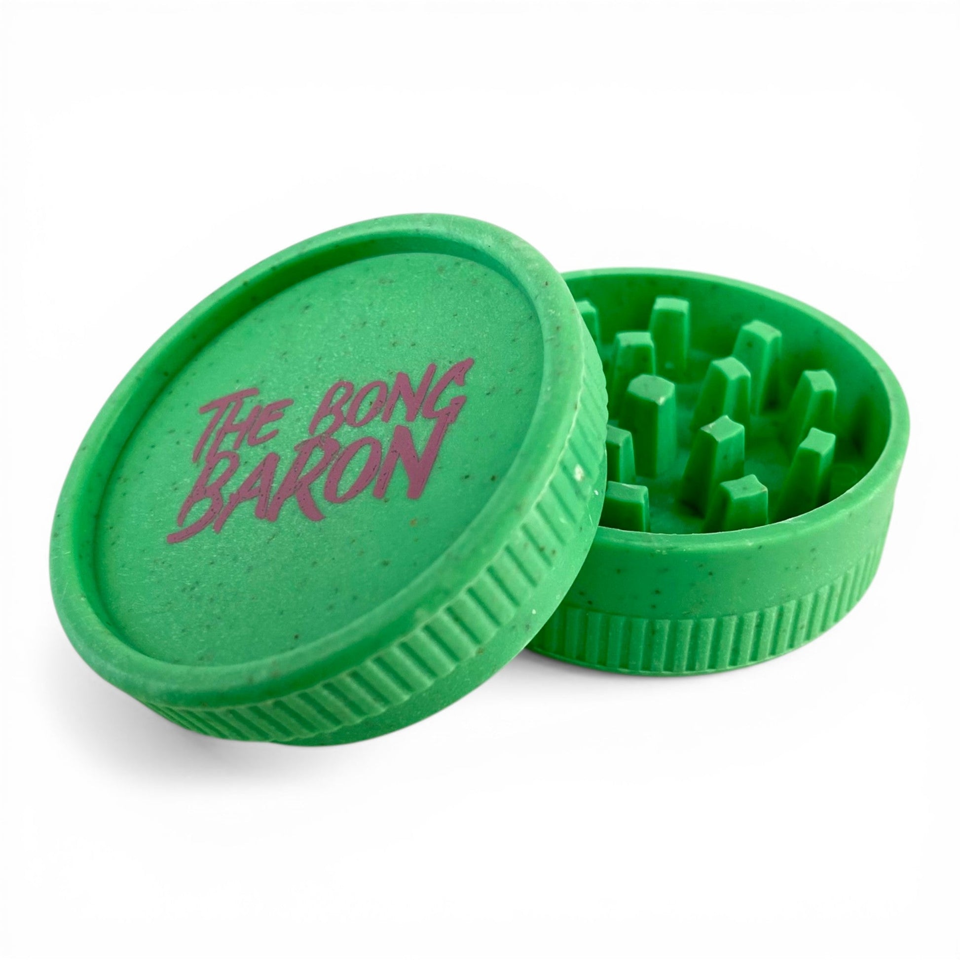 Green Biodegradable Plant Fiber Grinder 50mm - The Bong Baron