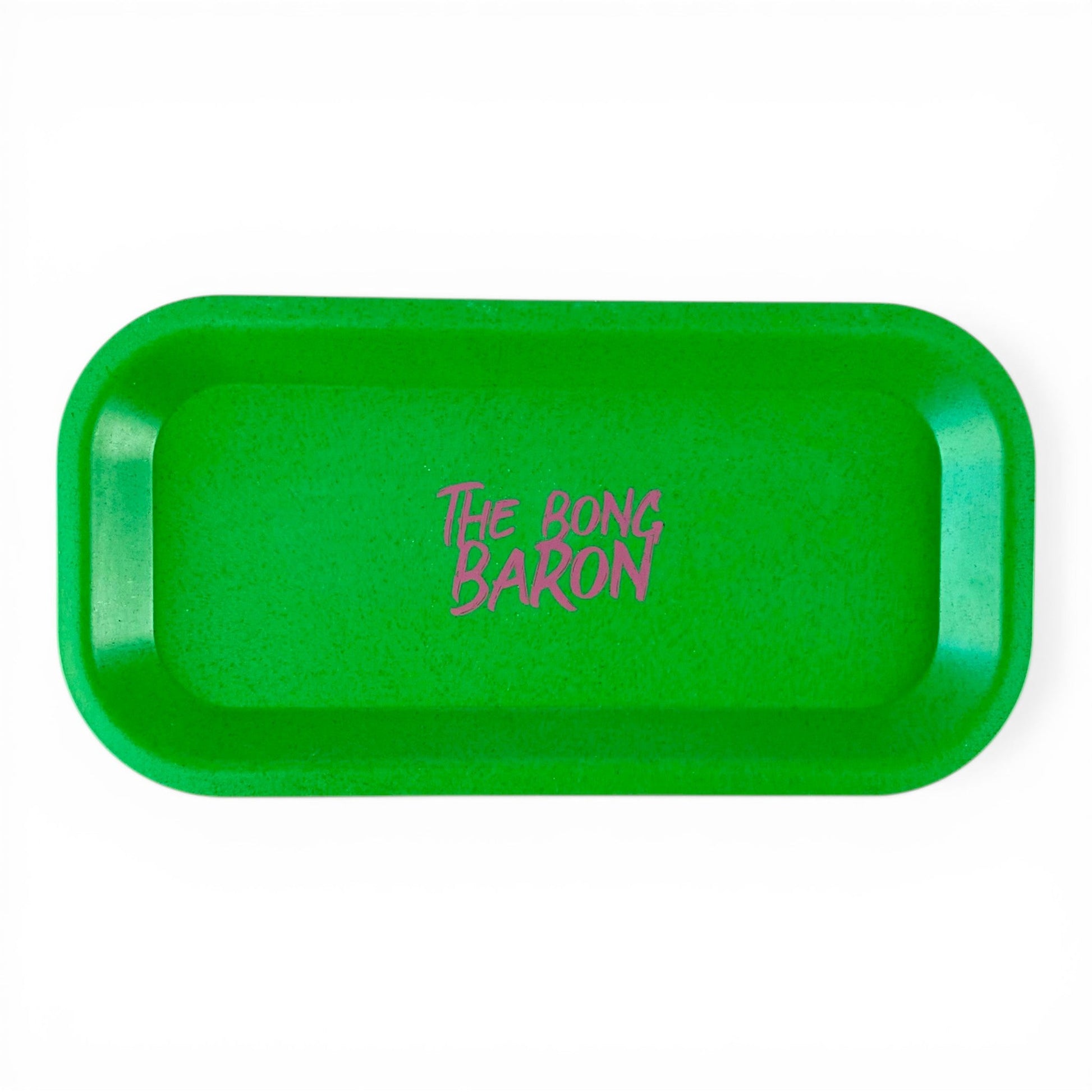 Green Biodegradable Plant Fiber Rolling Tray 20 x 10cm - The Bong Baron