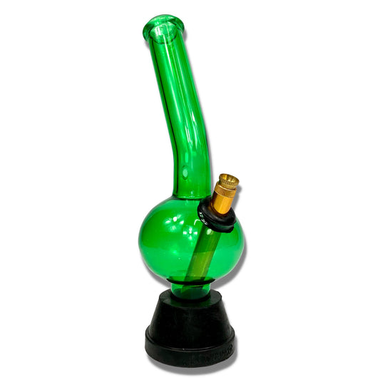 Green Glass Bonza Bong 29cm - The Bong Baron