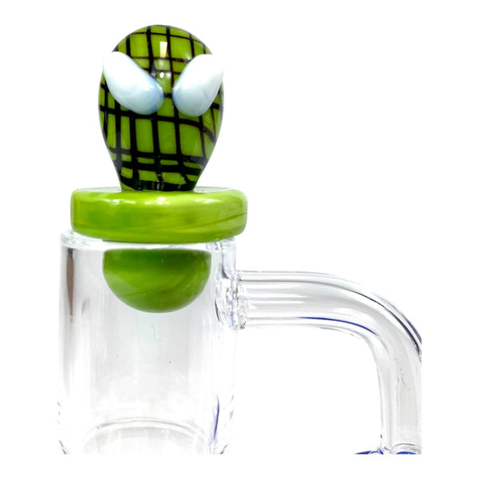 Green Spidey Carb Cap - The Bong Baron