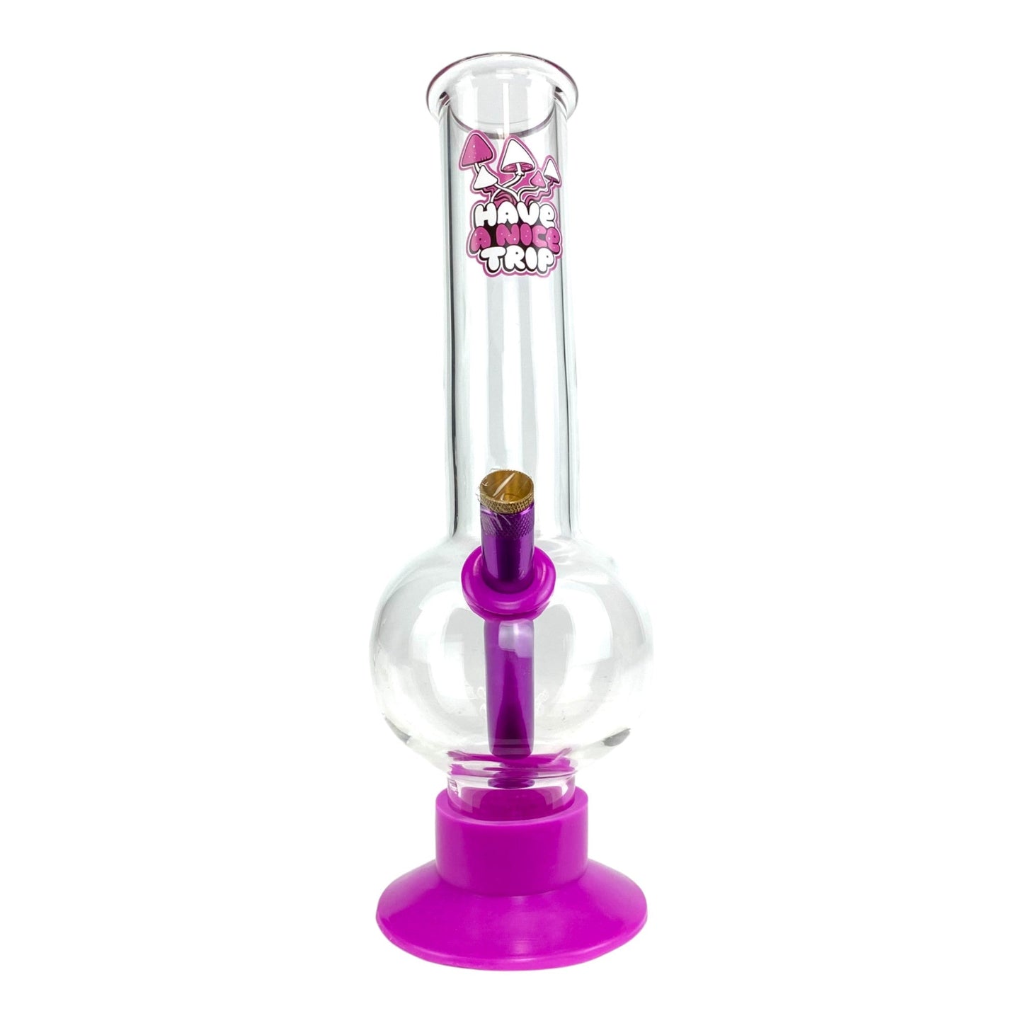 Have a Nice Trip Bubble Bong 30cm Purple - The Bong Baron