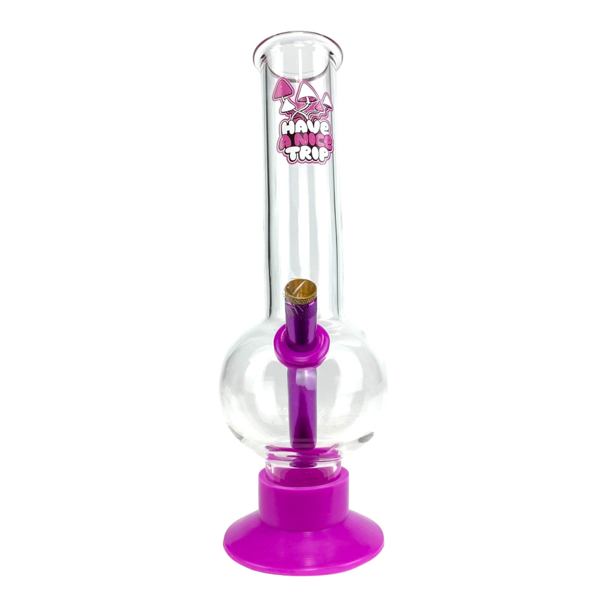 Have a Nice Trip Bubble Bong 30cm Purple - The Bong Baron