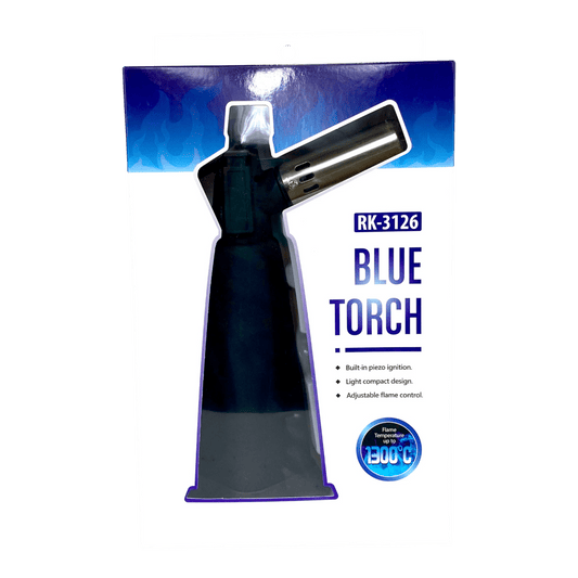 Heavy Duty 1300c Dab Torch Black 20cm - The Bong Baron