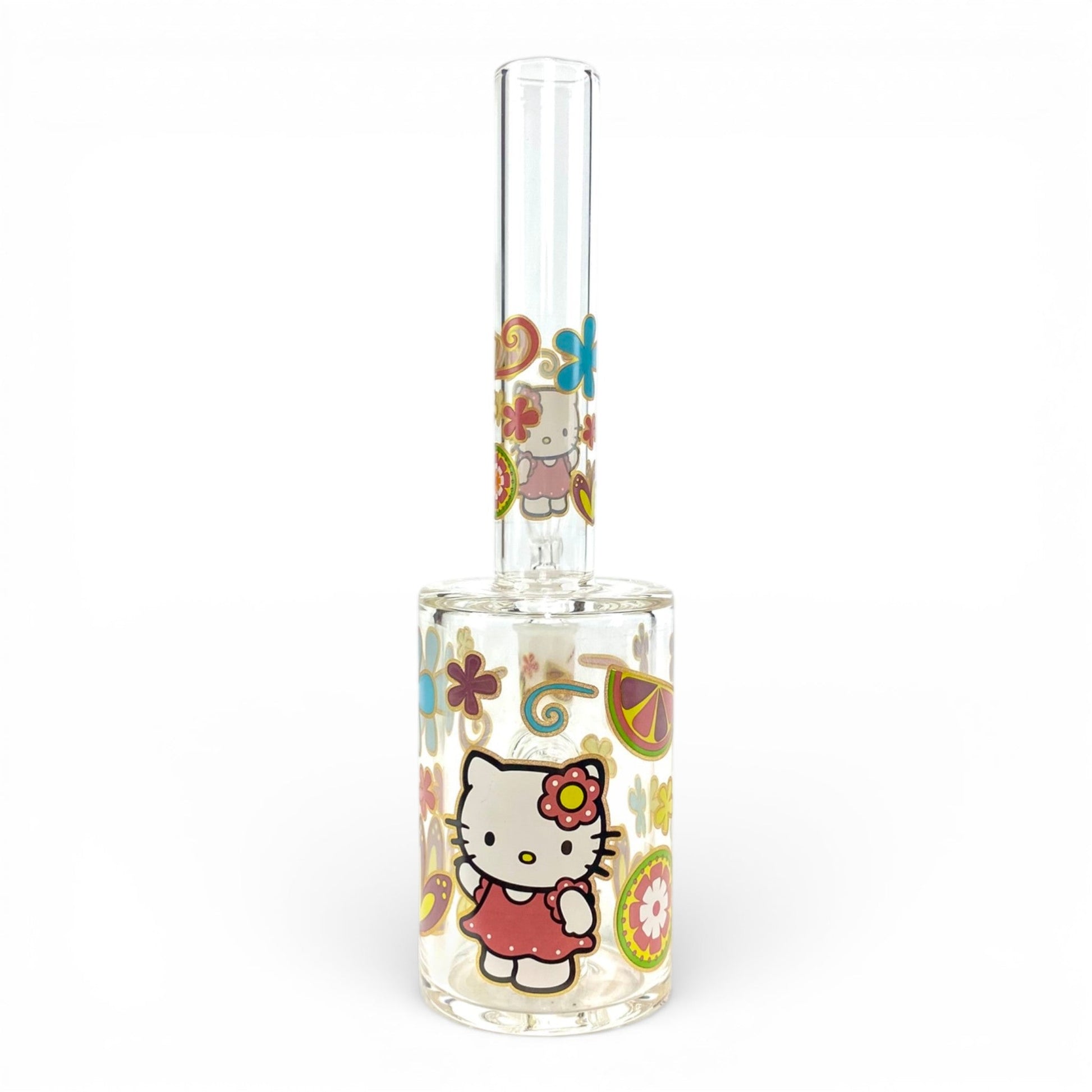 Hello Kitty Flowers Mini Barrel Bong 17cm - The Bong Baron