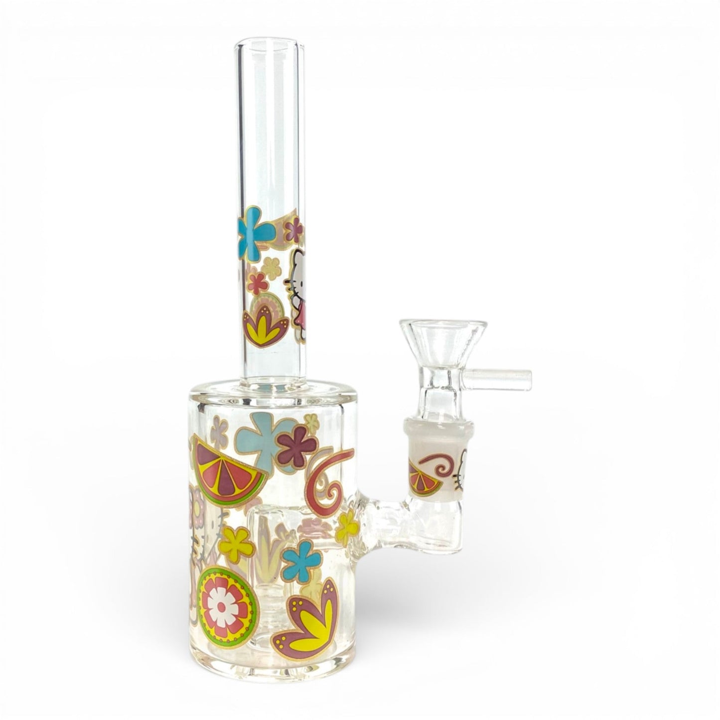 Hello Kitty Flowers Mini Barrel Bong 17cm - The Bong Baron