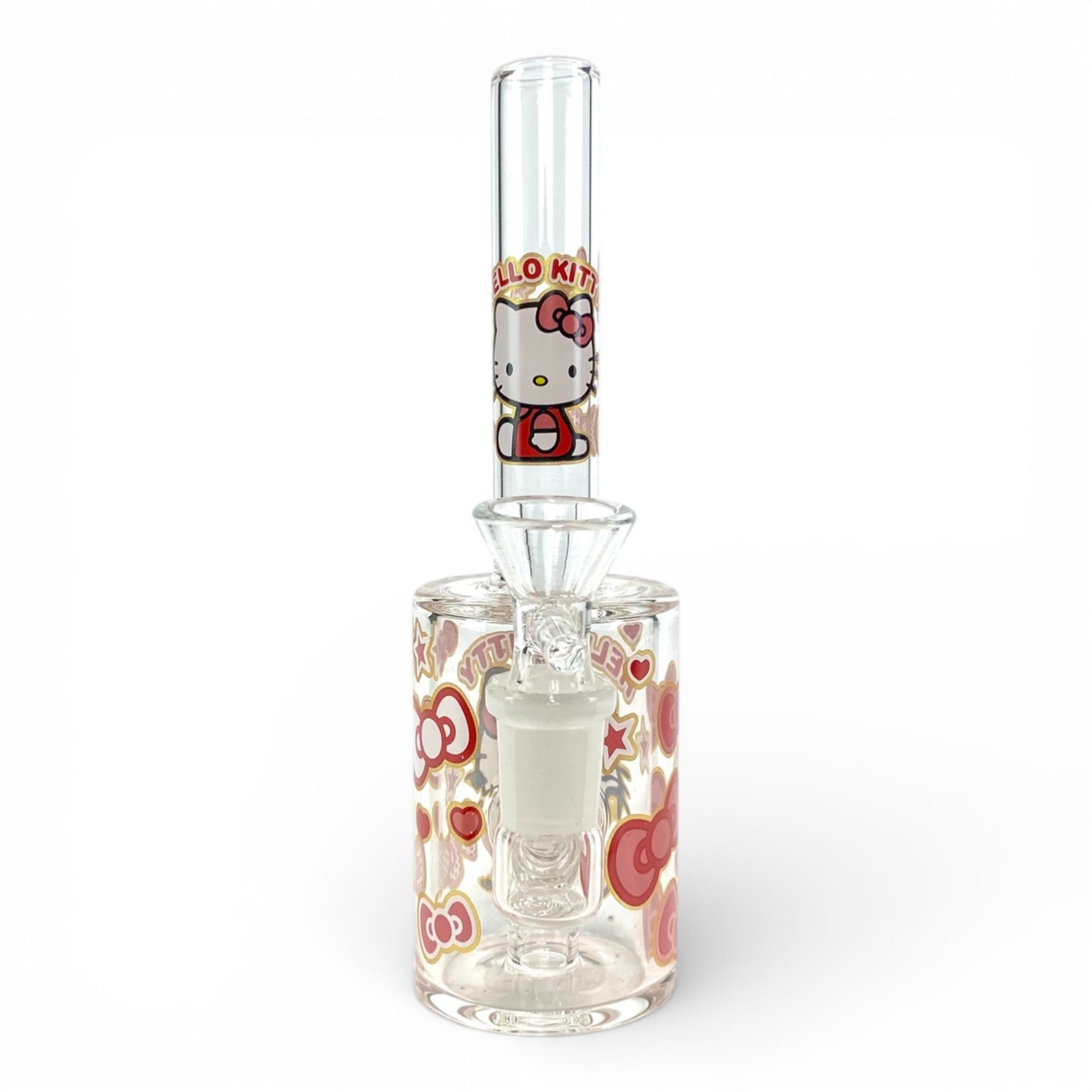 Hello Kitty Pink Bows Mini Barrel Bong 17cm - The Bong Baron