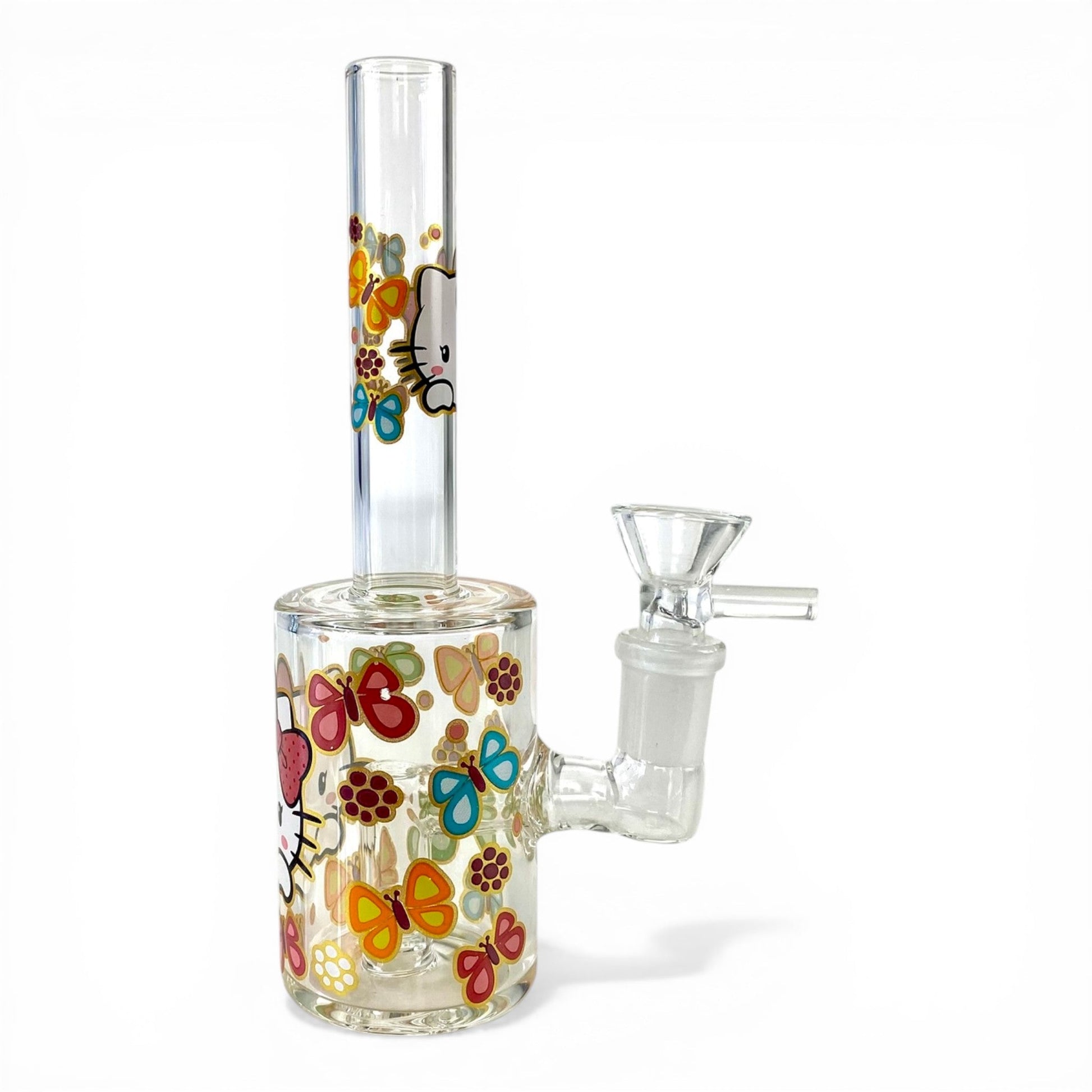 Hello Kitty Rainbow Butterfly's Mini Barrel Bong 17cm - The Bong Baron