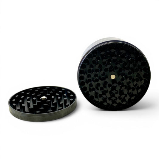 Herb Grinder 4-Piece 75mm Black - The Bong Baron