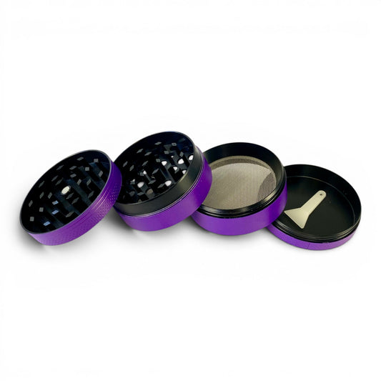 Herb Grinder Purple 50mm 4-Piece - The Bong Baron