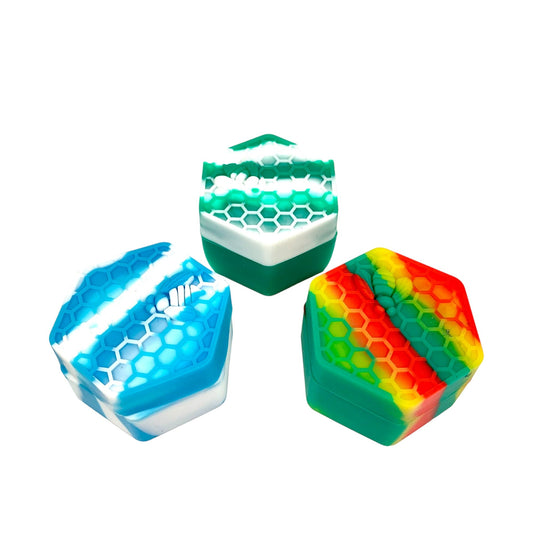 Hexagon Honeybee Stash Container - The Bong Baron