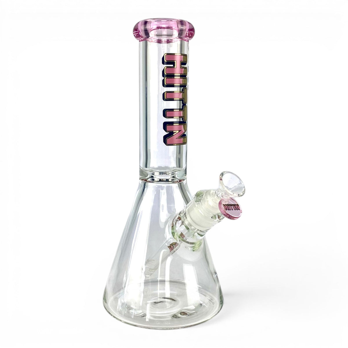Hittn 9mm Thick Beaker Bong 30cm Pink - The Bong Baron
