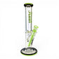 Hittn 9mm Thick Straight Tube Bong 35cm Green - The Bong Baron