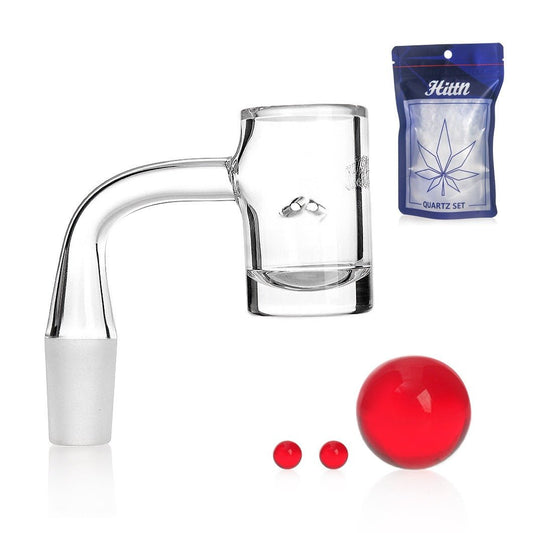 Hittn Auto Spinner Quartz Banger Set with Pearls - The Bong Baron