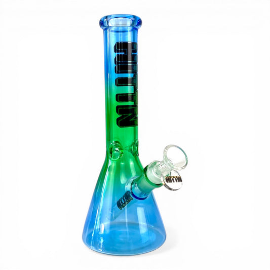 Hittn Blue Fade Beaker Bong 25cm - The Bong Baron