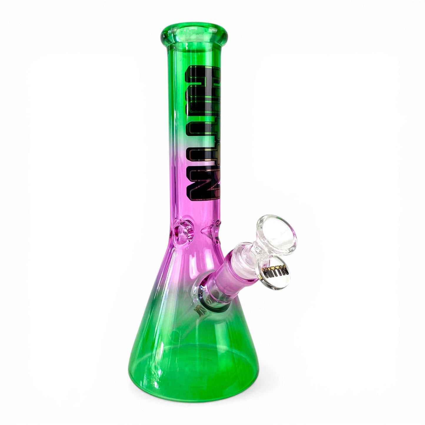 Hittn Green Fade Beaker Bong 25cm - The Bong Baron