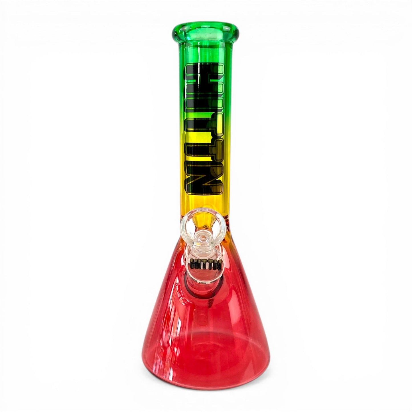 Hittn Rasta Fade Beaker Bong 25cm - The Bong Baron