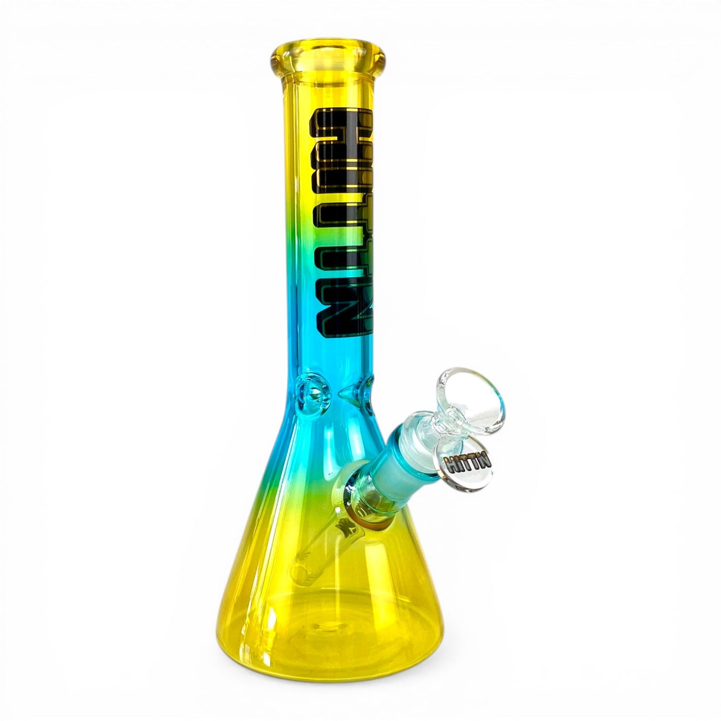 Hittn Yellow Fade Beaker Bong 25cm - The Bong Baron