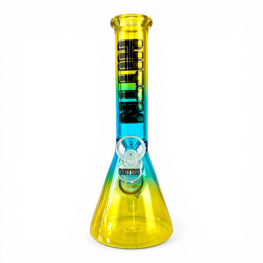 Hittn Yellow Fade Beaker Bong 25cm - The Bong Baron