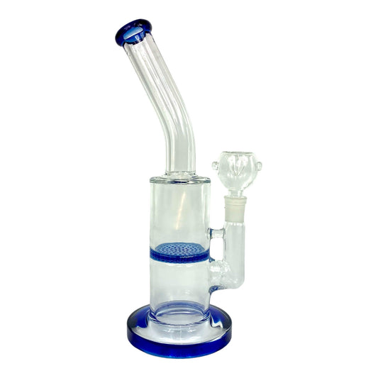 Honeycomb Percolator Bong 26cm Blue - The Bong Baron