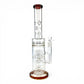 Hydra Dual Shower Perc Bong 43cm Amber - The Bong Baron