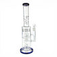 Hydra Dual Shower Perc Bong 43cm Blue - The Bong Baron