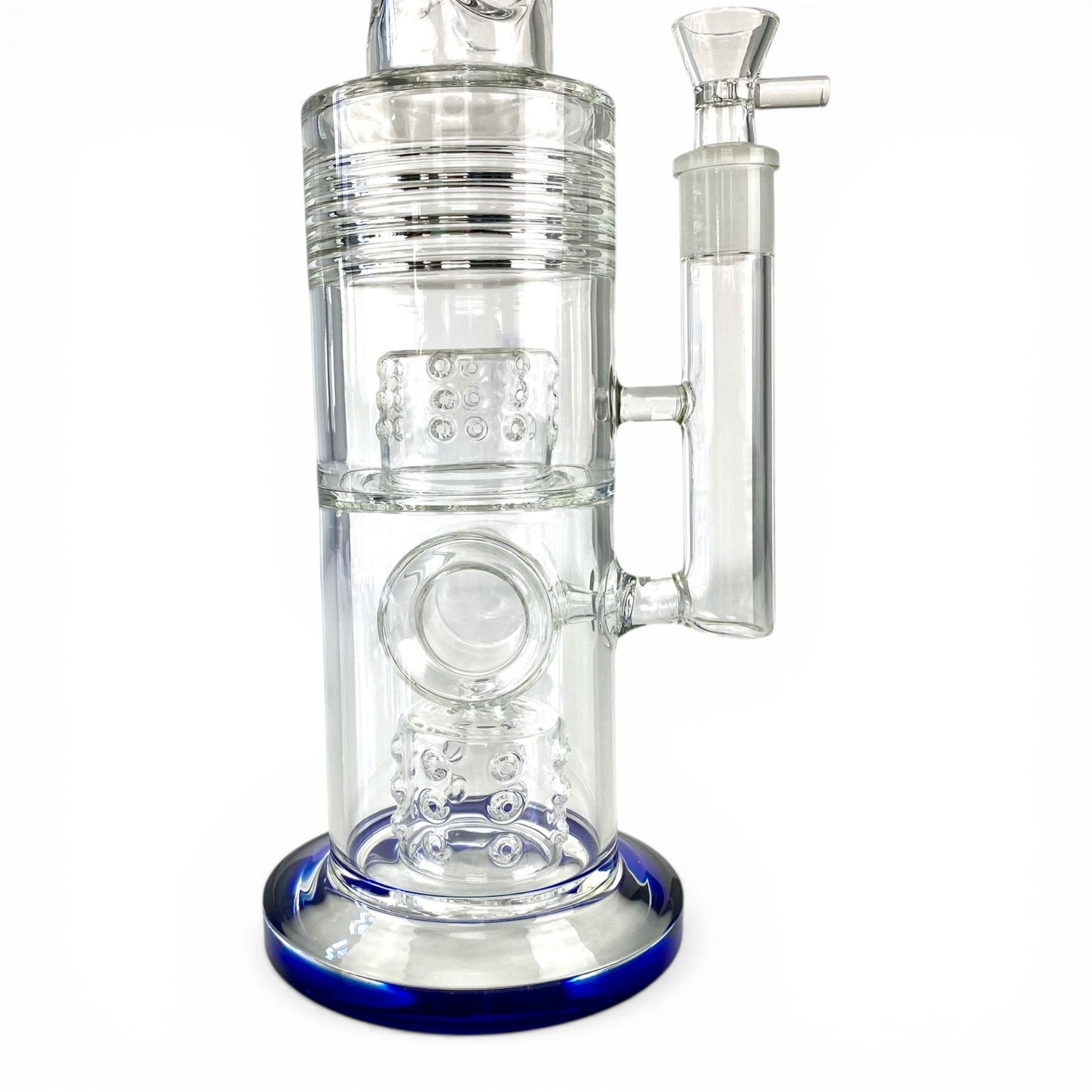 Hydra Dual Shower Perc Bong 43cm Blue - The Bong Baron