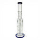 Hydra Dual Shower Perc Bong 43cm Blue - The Bong Baron
