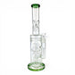 Hydra Dual Shower Perc Bong 43cm Green - The Bong Baron