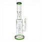 Hydra Dual Shower Perc Bong 43cm Green - The Bong Baron