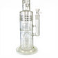 Hydra Dual Shower Perc Bong 43cm White - The Bong Baron