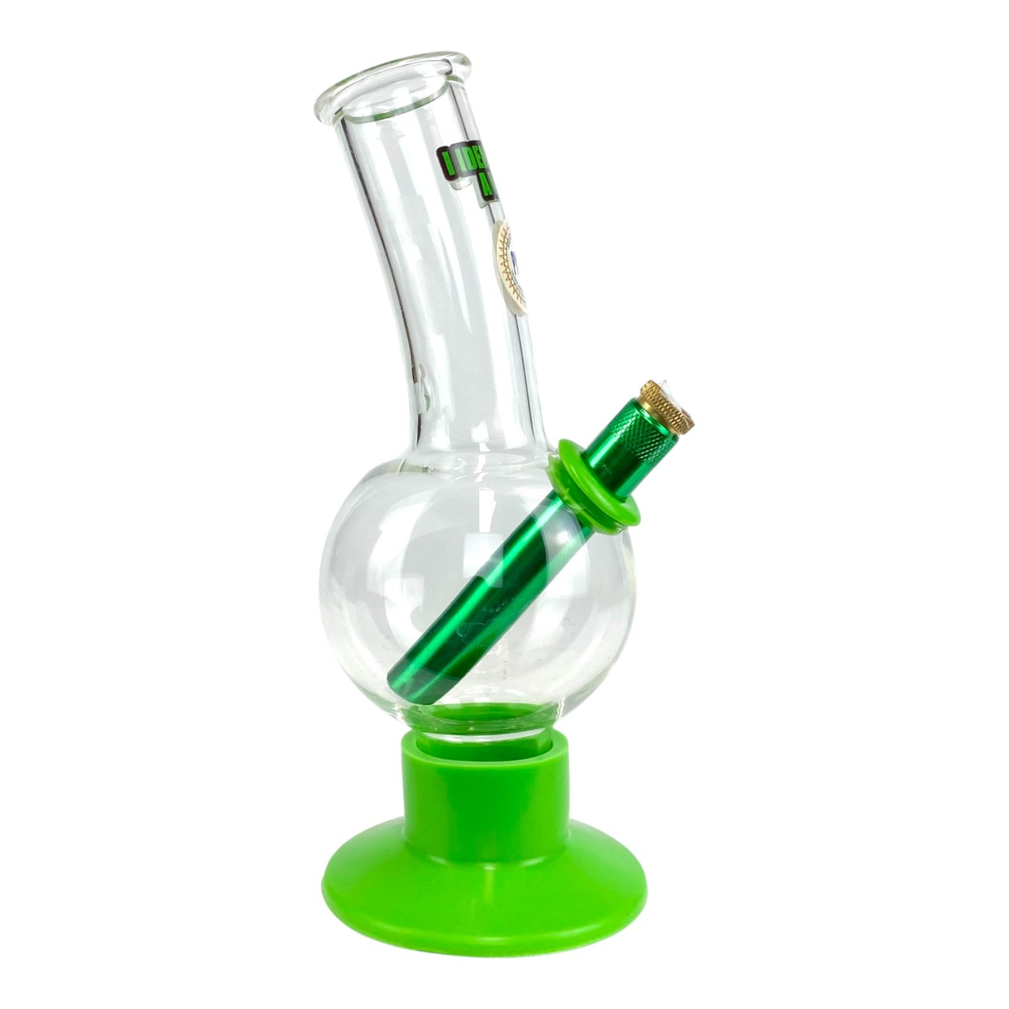 I Identify as a Vase Bubble Bong 20cm Green - The Bong Baron