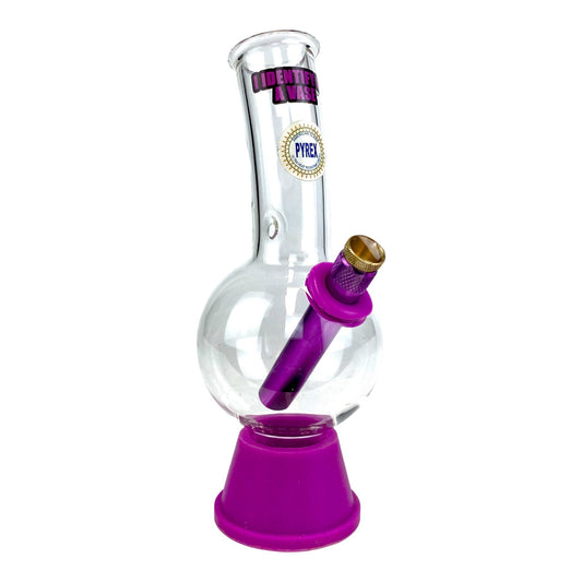 I Identify as a Vase Bubble Bong 20cm Purple - The Bong Baron