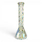 Iridescent Twisted Glass Beaker 35cm - The Bong Baron